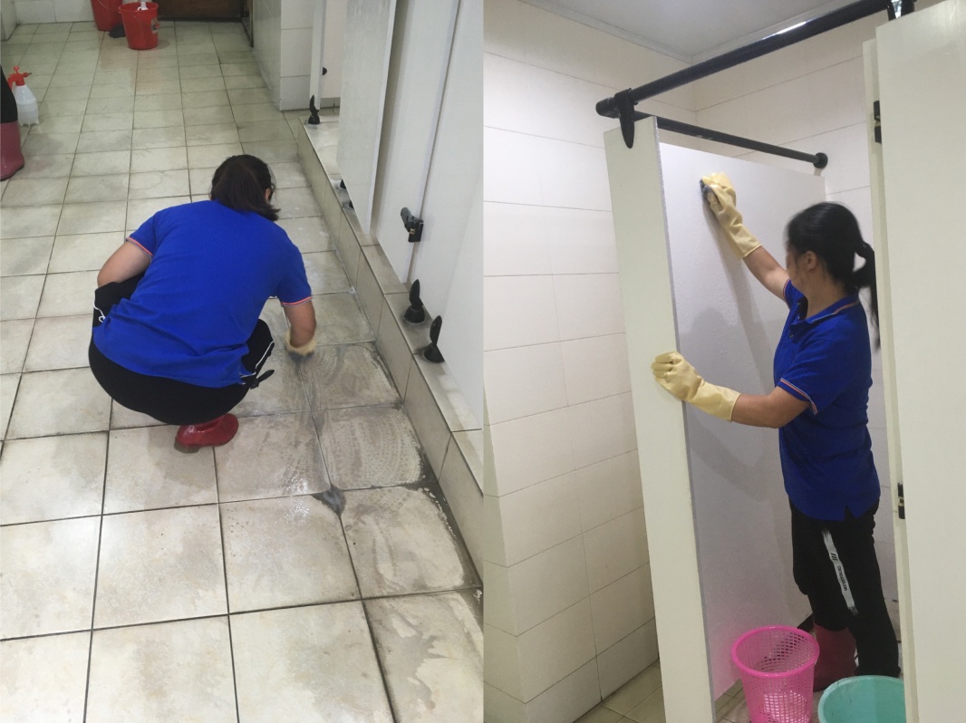 "青科会"保洁系列之地面清洗-温州大学发展
